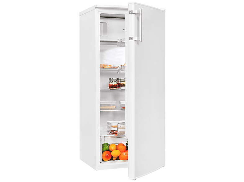 OK. OFK 311 E W Table Top Fridge Kühlschrank (190 l, E, 1235 mm hoch, Weiß)