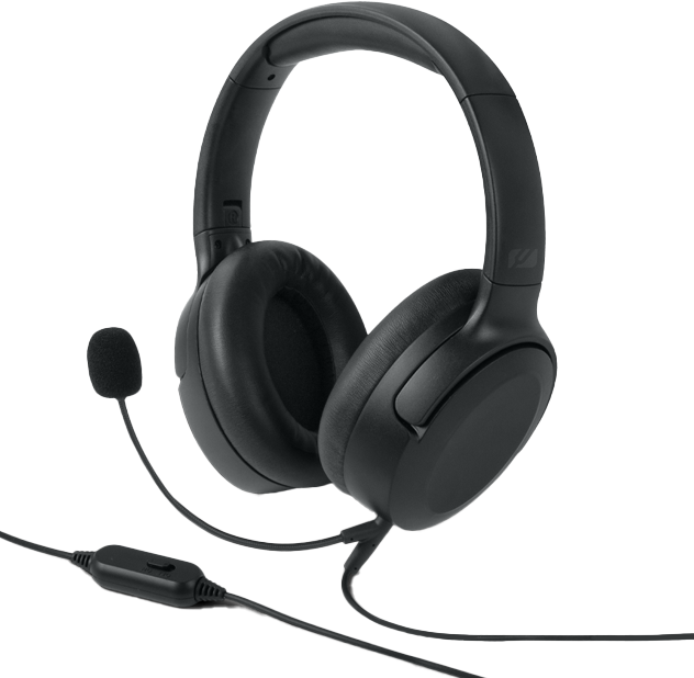 MUSE M-212 CH vezetékes fejhallgató mikrofonnal, 3,5mm jack, fekete