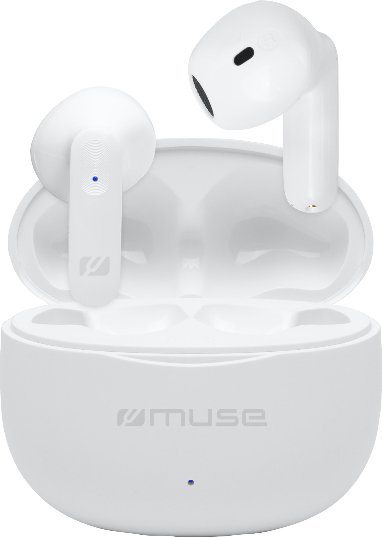 MUSE M-270 TWS, vezeték nélküli fülhallgató mikrofonnal, fehér