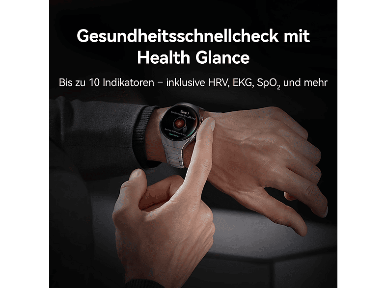 Thumbnail - HUAWEI Watch 5 46 + Freebuds 6i Smartwatch Fluorelastomer, 140-210 mm, Midnight Black
