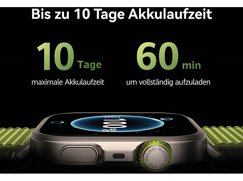 HUAWEI Fit 4 Pro + Freebuds SE 2 Smartwatch Nylonarmband, 120-190 mm, Green