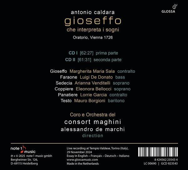 CD-Cover mit Text über eine Oper, Namen der Interpreten und einem Barcode.