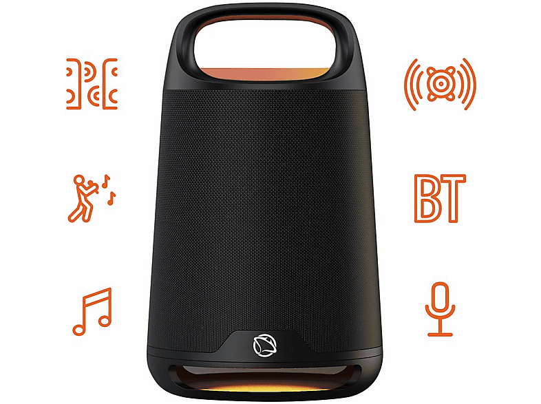 Manta SPK330B OTUS 120W Bluetooth Mikrofon Karaoke Czarny – zdjęcie 2