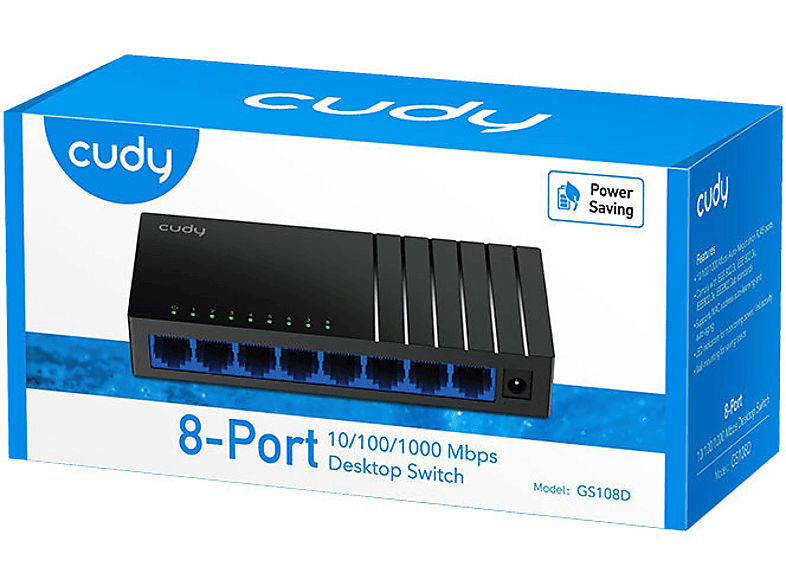 Switch CUDY GS108D Gigabit Ethernet, 8 portów – zdjęcie 2