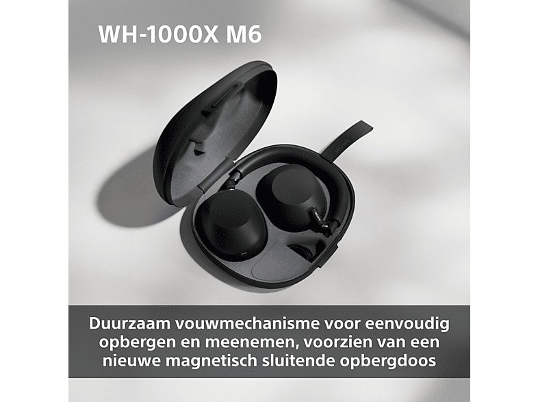 SONY WH-1000XM6 Draadloze koptelefoon met Noise Cancelling Zwart
