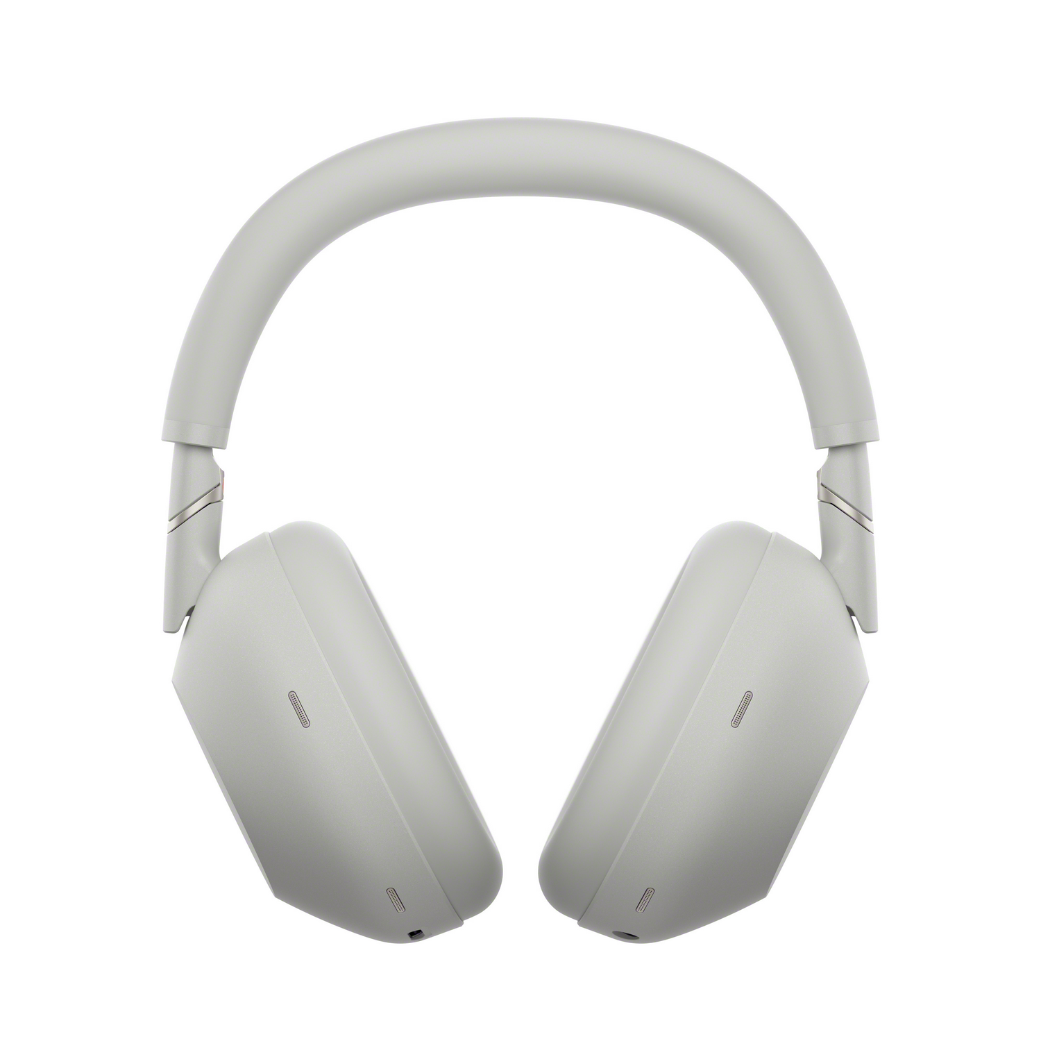 Auriculares Sony gris claro. Diseño supraaural, copas y diadema visibles. Fondo blanco.
