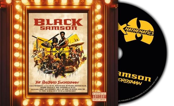 Black Samson Albumcover, gelber Rahmen, CD, Albumkunst.