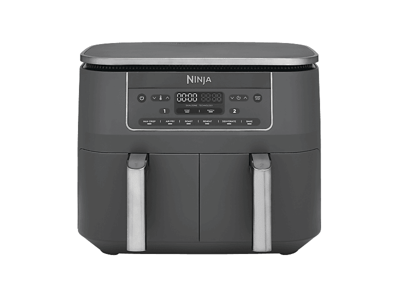 NINJA DZ300EU 7.6 l Heißluftfritteuse 2470 Watt Metallic Grau