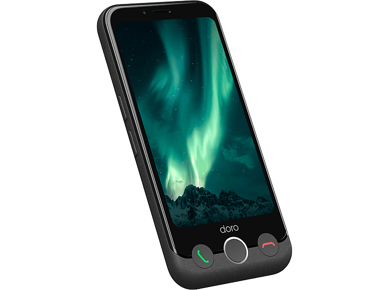 Thumbnail - DORO Aurora A10 + Display Schutzglas und Wallet Case 64 GB Graphit Dual SIM