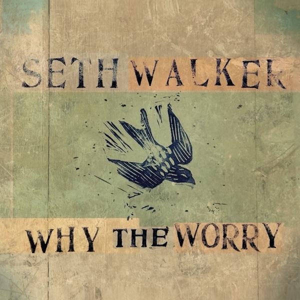 Albumcover mit Vogelillustration und Seth Walker Why The Worry Text.