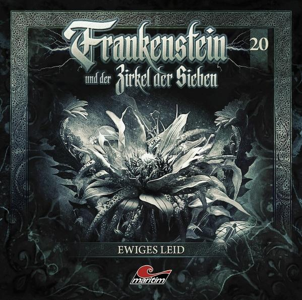 Albumcover mit Blume und dunklem Thema, mit dem Titel 'Frankenstein'.
