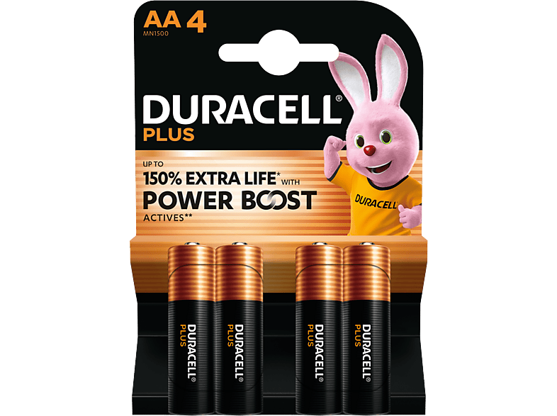 Duracell Alkaline Mainline Bst Aa X4 Batterijen afbeelding