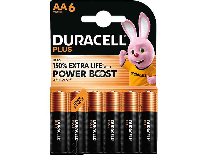Duracell Alkaline Mainline Bst Aa X6 Batterijen afbeelding