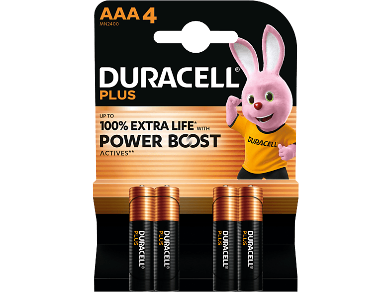 Duracell Alkaline Mainline Bst Aaa X4 Batterijen afbeelding