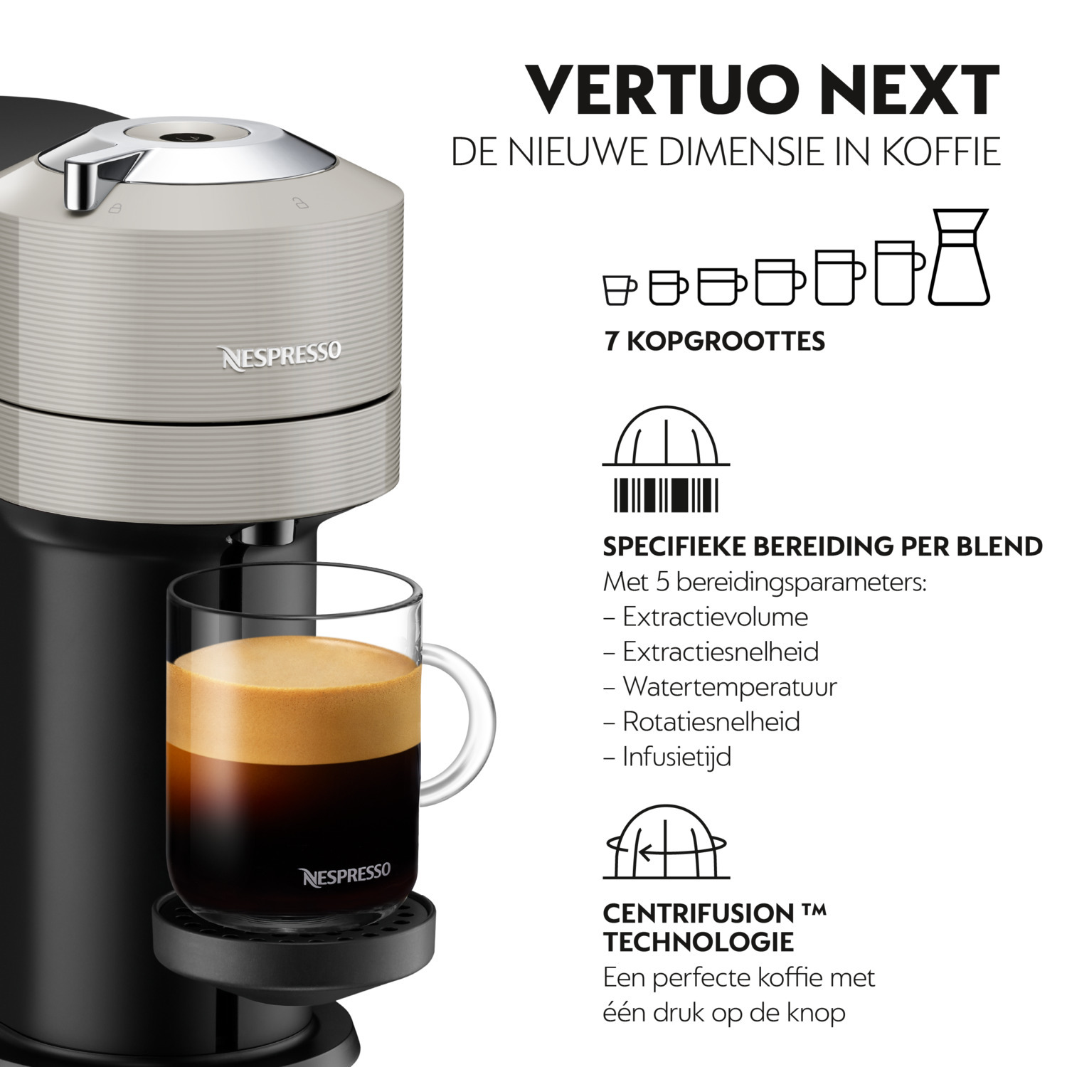 Coffee machine with a cup of coffee. White background.