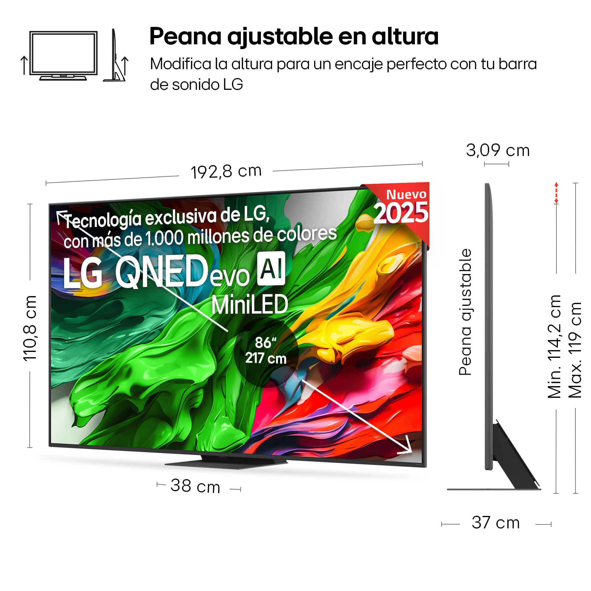 Una etiqueta energética para un televisor con la clase de eficiencia energética D.