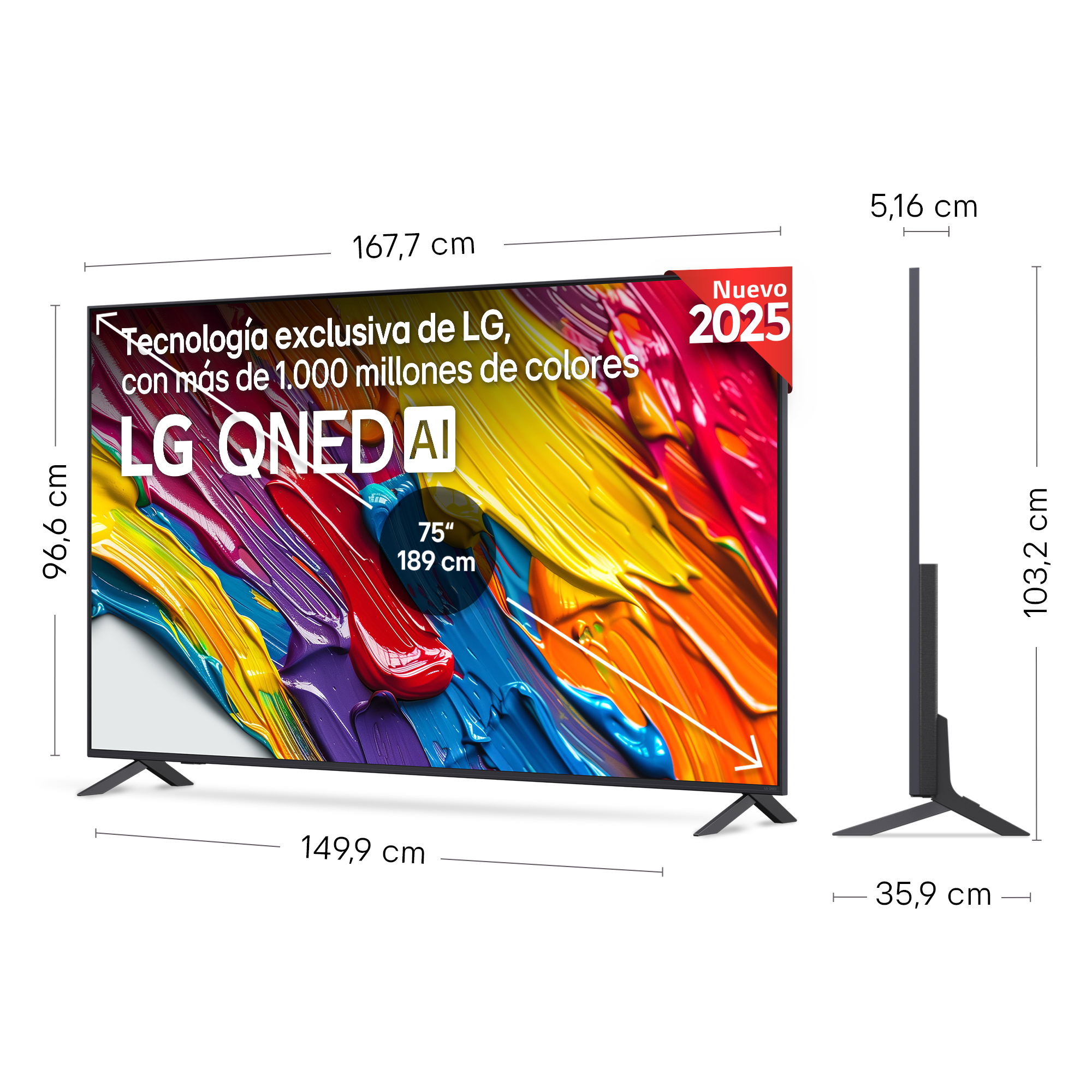 Portada del manual del usuario para TV LED, con texto en español.