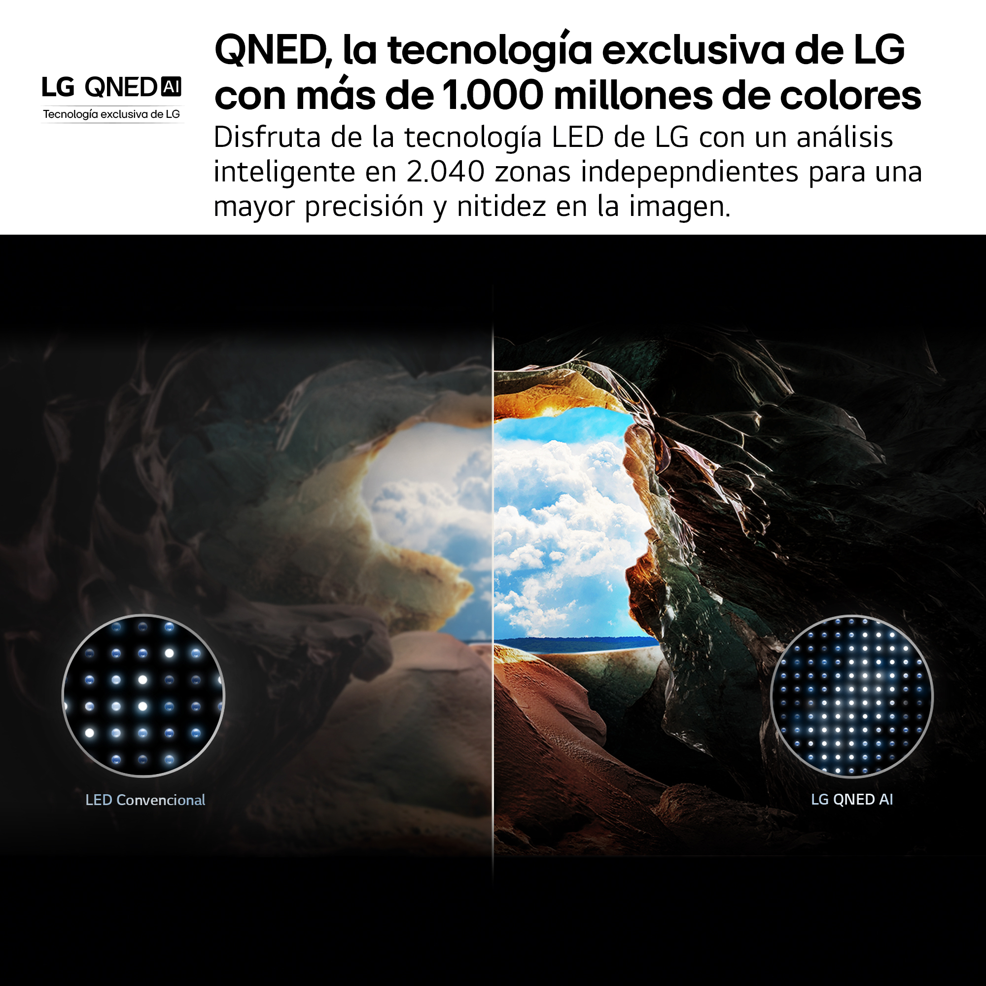 TV QNED con más de 1.000 millones de colores.