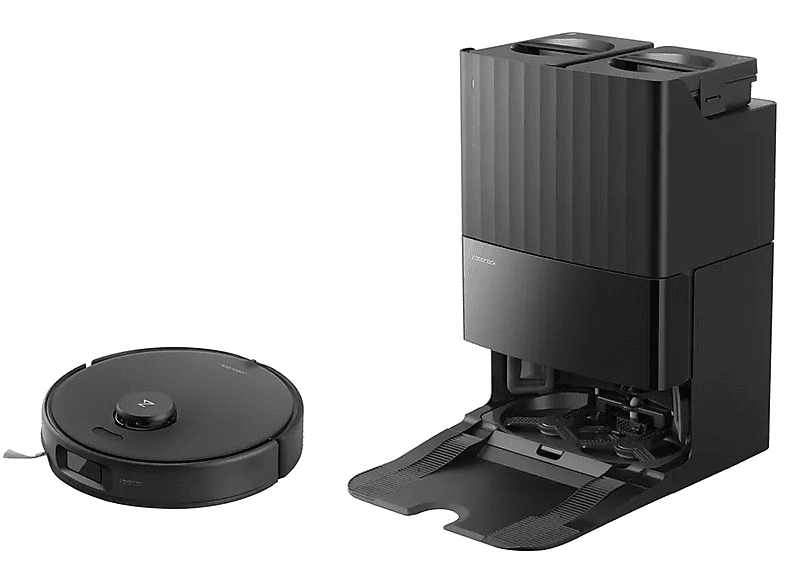 Roborock Qrevo Edge 5V1 Saugroboter mit Wischfunktion (Schwarz, Laufzeit: 240 min, mit Absaugstation) — Foto 3 von 5