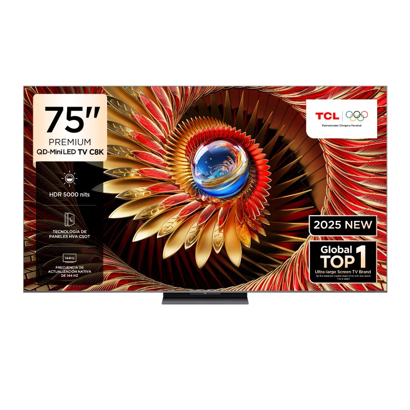 TCL 75C8K 75 inç 189 Ekran Uydu Alıcılı Smart Google 4K Premium QD
