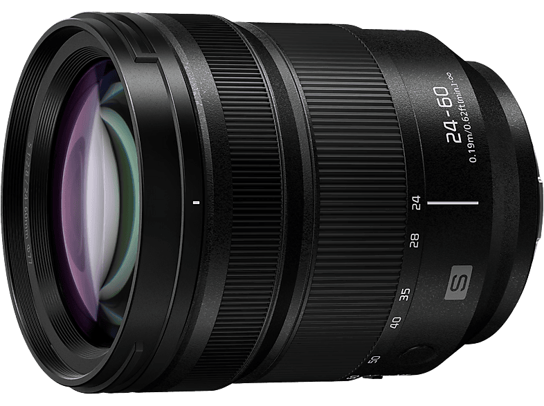 PANASONIC LUMIX S 24-60mm F2.8 24 mm - 60 f/2.8 (Kleinste Blende f/22) ASPH, ED (Zoomobjektiv für Panasonic L-Mount, Schwarz)