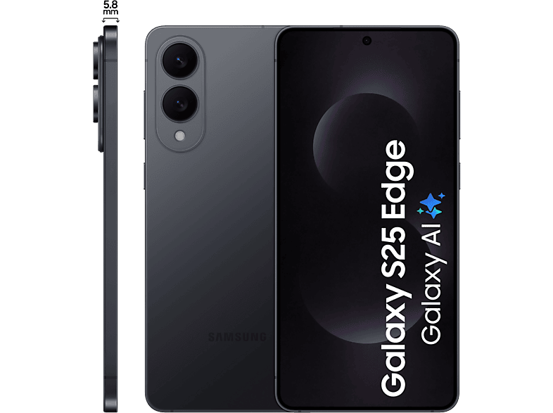 Samsung Galaxy S25 Edge 5G 512GB Jet Black