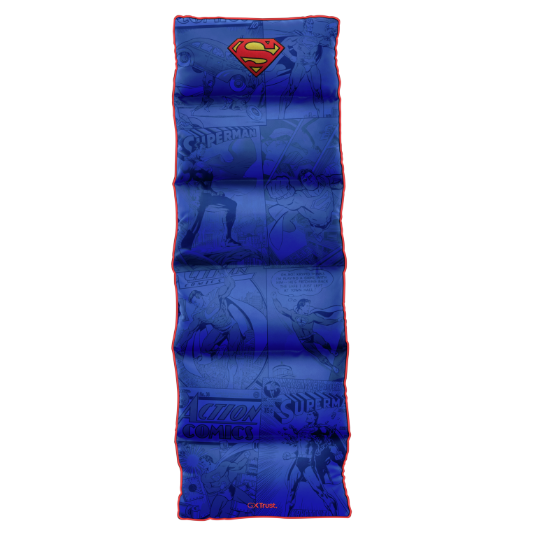 Strony komiksu o Supermanie, z grafiką komiksową i tekstem. Logo Supermana u góry.