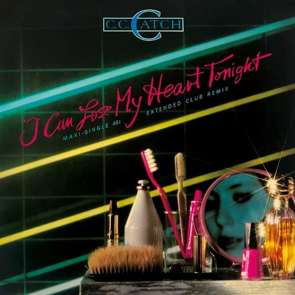 Albumcover. Text: I Can Lose My Heart Tonight. Make-up-Artikel, Parfüm und ein Spiegel auf einem Schminktisch.