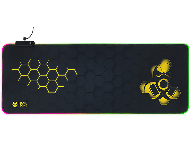 Podkładka pod klawiaturę i mysz TRACER GAMEZONE Hexy1 RGB (80/30/0,4)