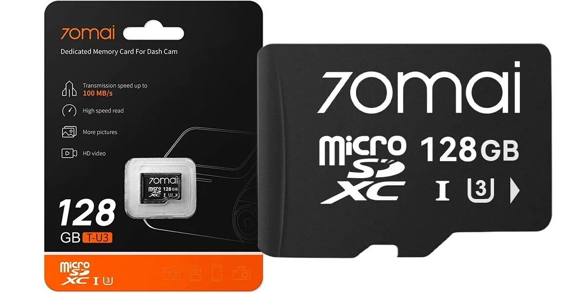 Karta microSD 128 GB i opakowanie.