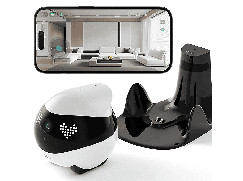 Enabot - EBO AIR 2 - domowy, mobilny robot monitorujący (biały) – zdjęcie 2