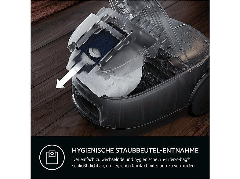 AEG AB61C1OG clean 6000 Staubsauger mit Beutel (73 dB(A), maximale Leistung: 850 Watt, Ocean Green) — Foto 5 von 5