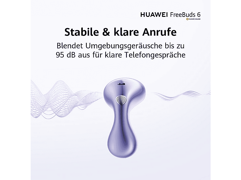 Thumbnail - HUAWEI FreeBuds 6, In-ear Kopfhörer Bluetooth Purple