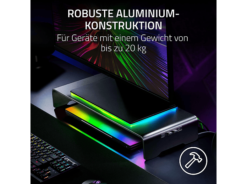 Thumbnail - RAZER Monitorständer Chroma, Eloxiertes Aluminium