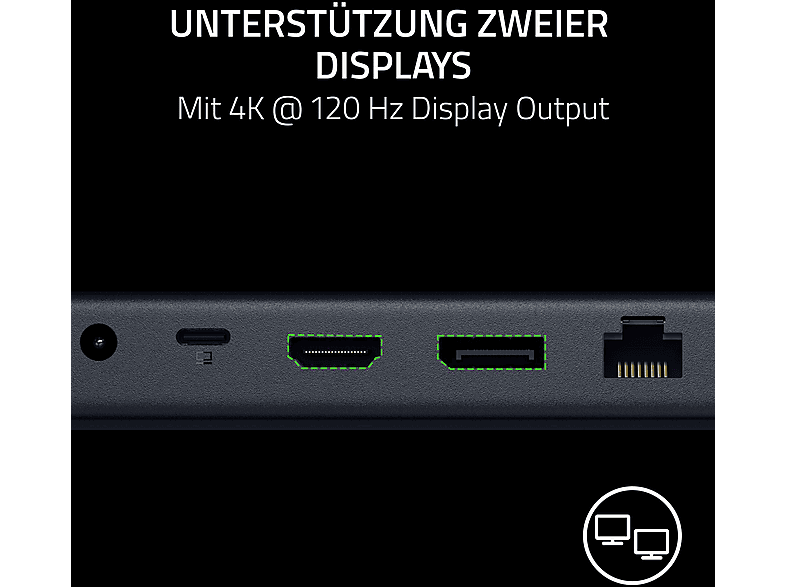Thumbnail - RAZER USB 4 Dock 14-Port Dockingstation, Schwarz