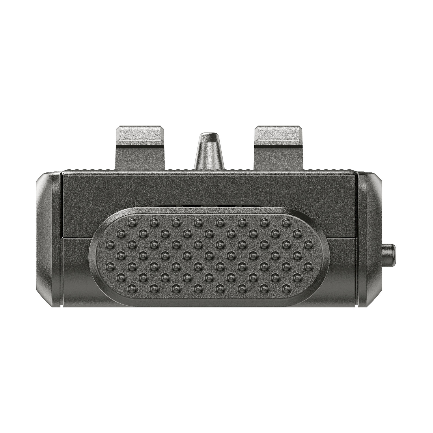 Accessorio Insta360 nero con un pulsante e il logo Insta360.