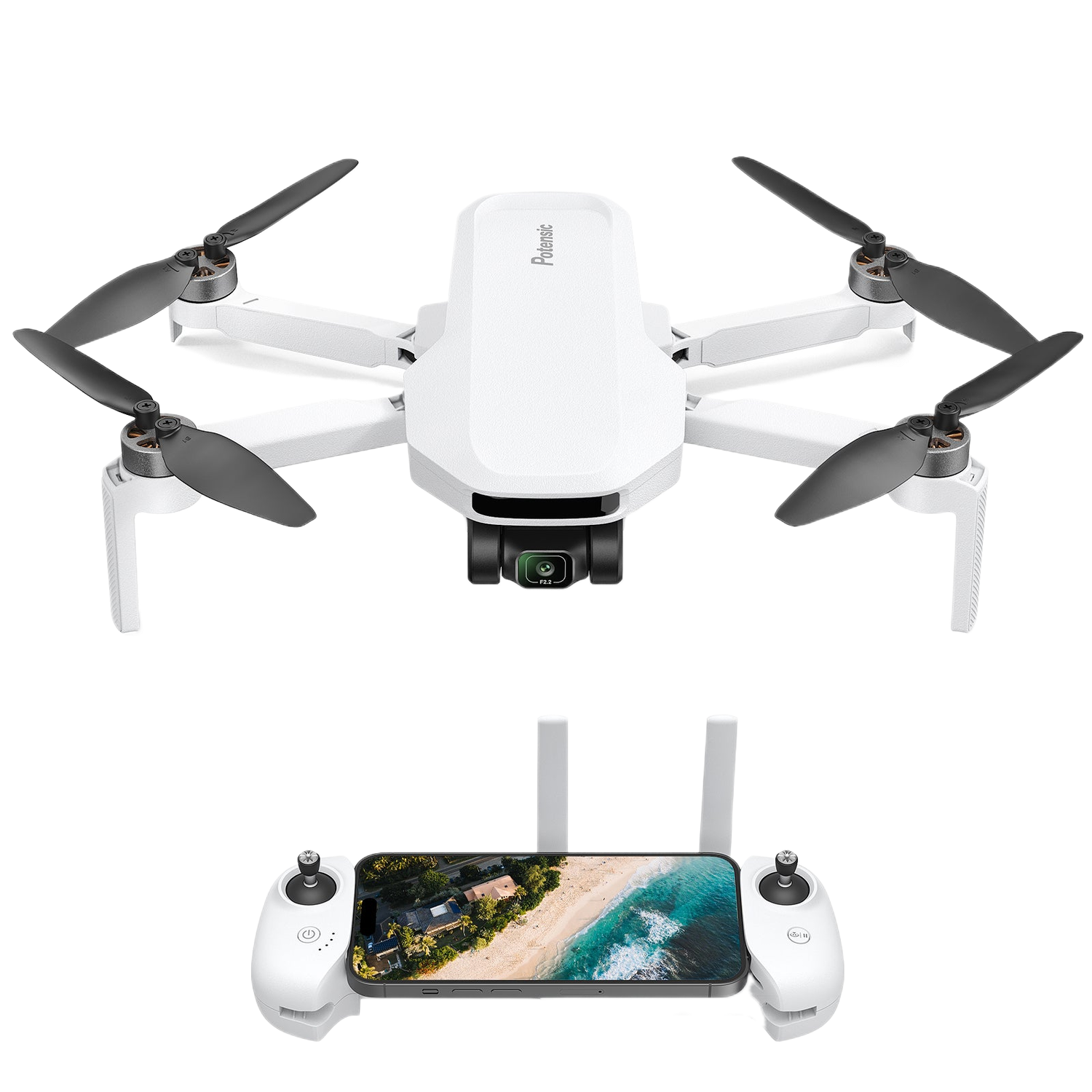 Potensic Atom Lt Standard Kit Drone Wit afbeelding