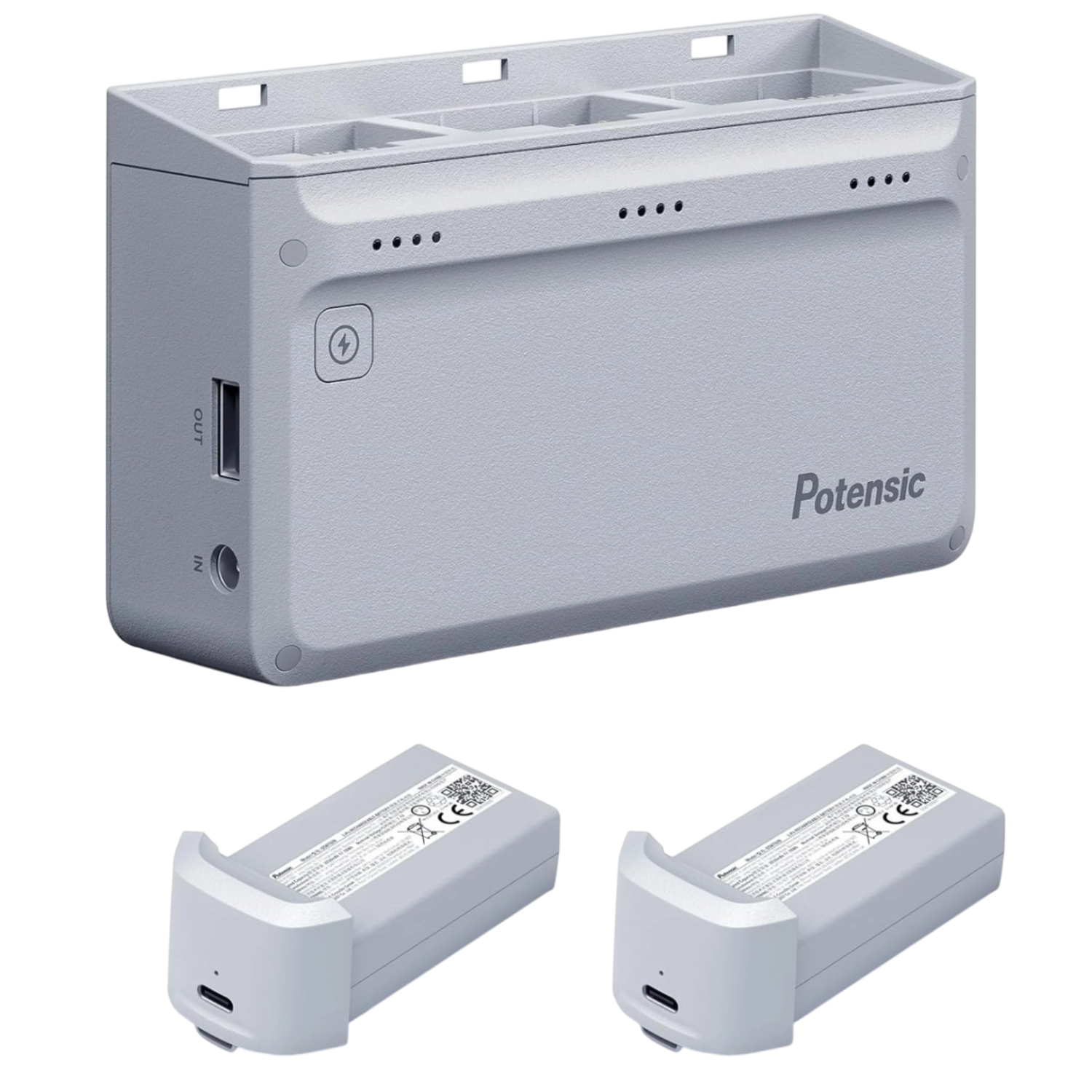 Potensic Atom Charging Hub - 2 Batteries (eu) Accu afbeelding