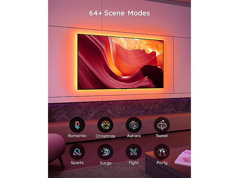 Thumbnail - GOVEE LED TV Hintergrundbeleuchtung Mehrfarbig