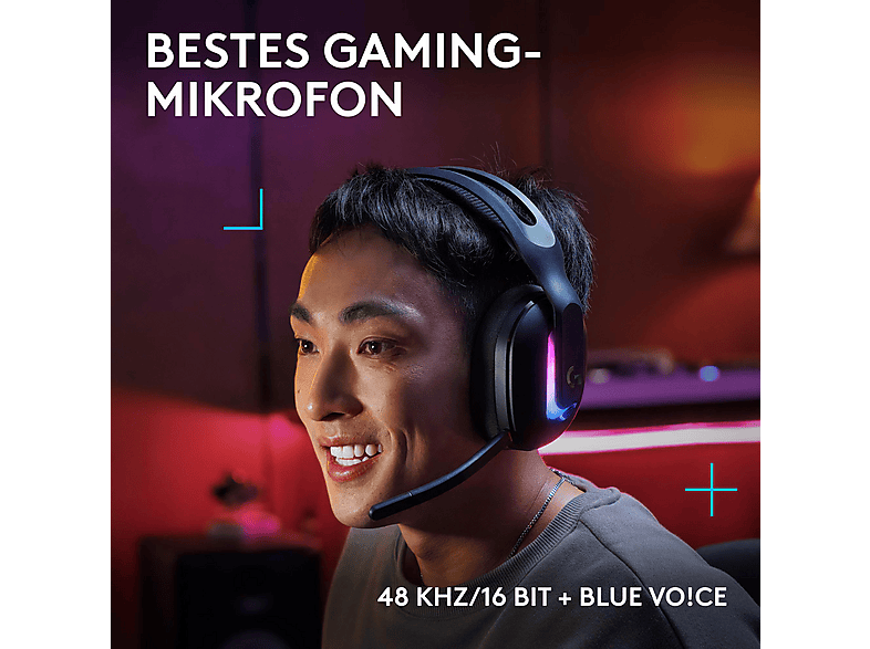 LOGITECH G522 LIGHTSPEED, Over-ear Gaming Headset Bluetooth Black