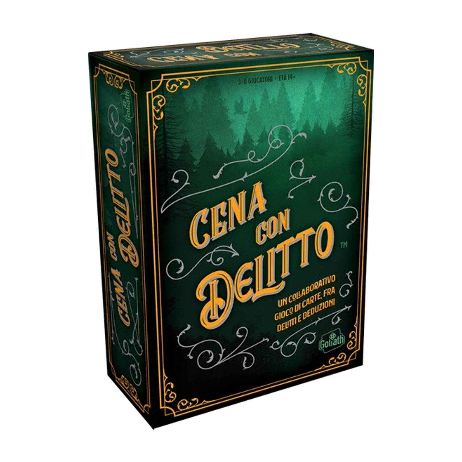 Scatola del gioco di carte 'Cena Con Delitto' in italiano.