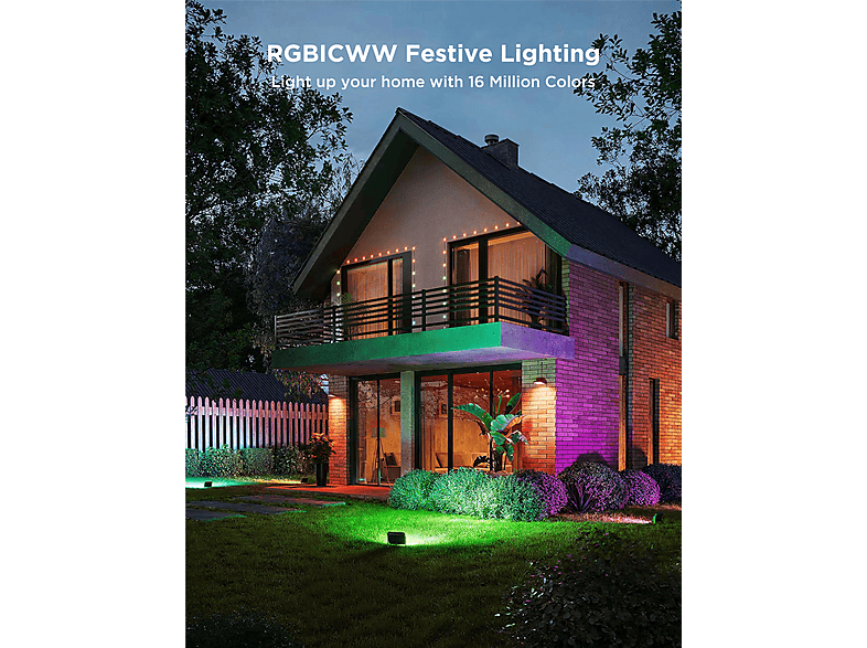 Thumbnail - GOVEE LED 4er Pack, Matter, Flutlicht Mehrfarbig