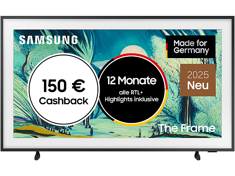 SAMSUNG GQ50LS03F The Frame 4K TV (50 Zoll / 125 cm, UHD 4K, SMART TV, Tizen)