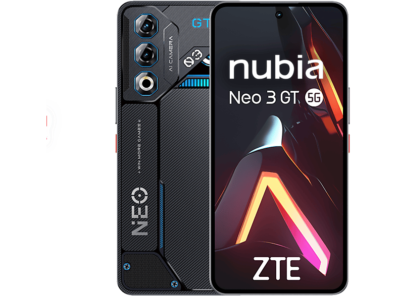 Móvil - ZTE Nubia Neo 3GT, Interstellar Grey, 256 GB, 12 GB RAM, 6.8" Full HD+, OLED, Unisoc T9100 6nm, octa-core 2.7GHz, 5000 mAh