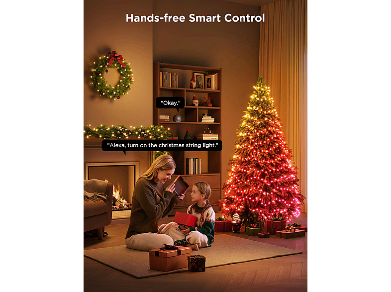 Thumbnail - GOVEE LED Weihnachtslichterkette 20 m, RGBW, IP65 Lichterkette Mehrfarbig