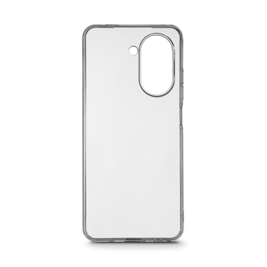 Transparente Telefonhülle, Rückansicht, mit Kameraöffnung.