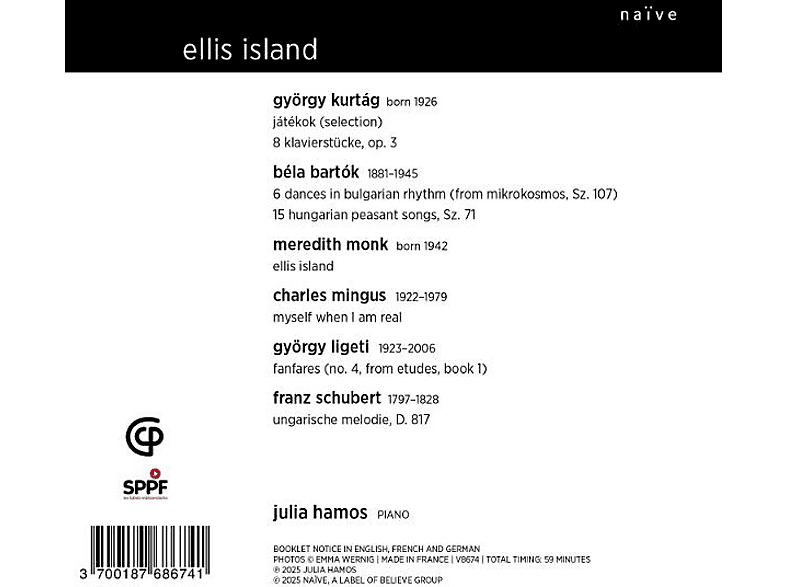 Thumbnail - Julia Hamos - Ellis Island (CD)