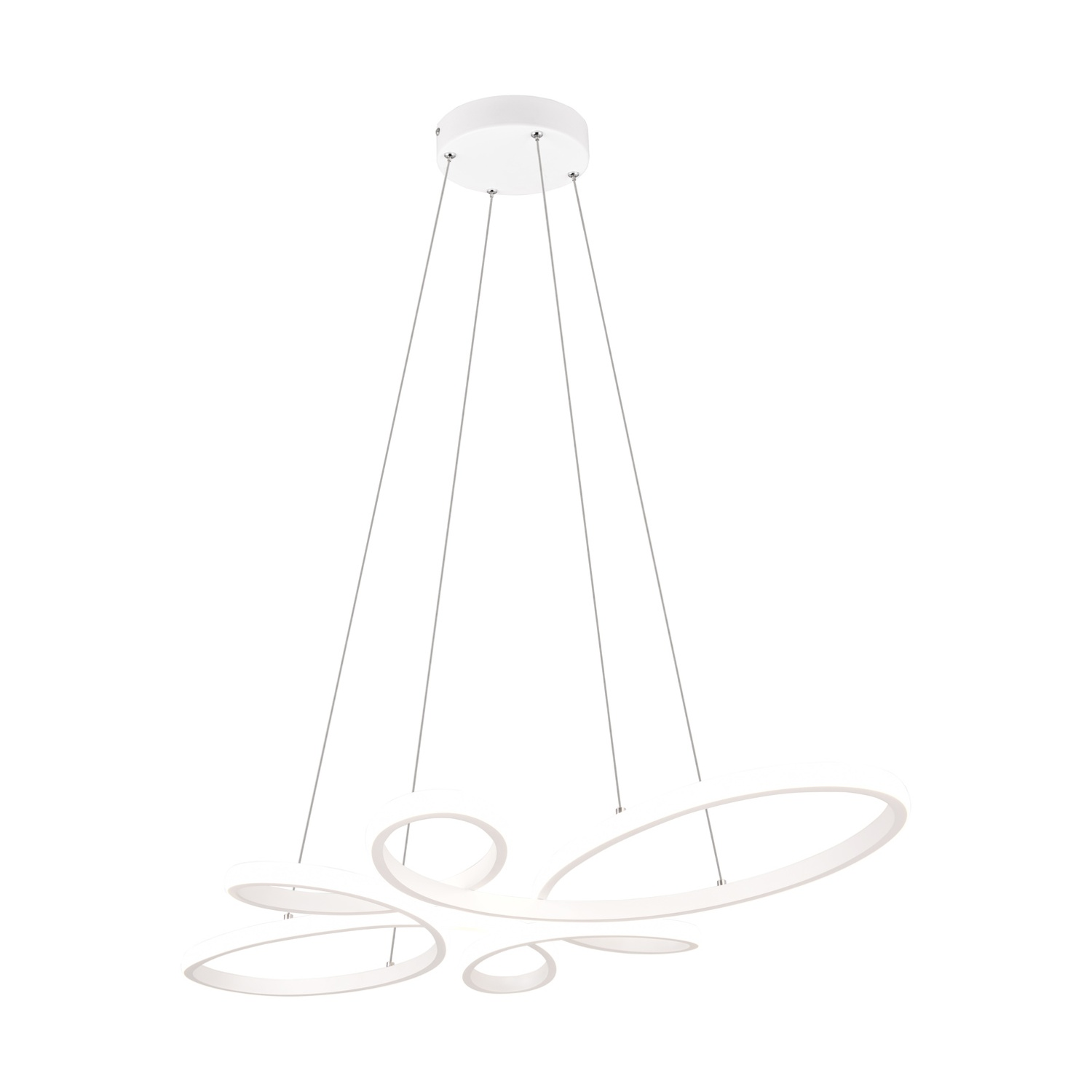 Lampada a sospensione Led Trio Fly, Bianco