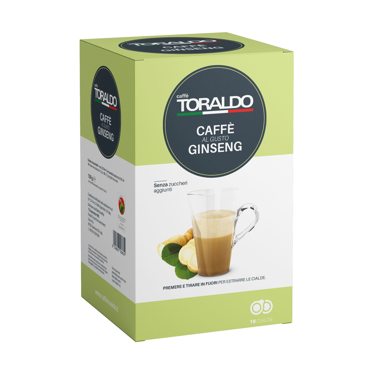Toraldo Caffè in cialde E.s.e Caffe E Ginseng