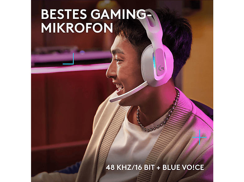 Thumbnail - LOGITECH G522 LIGHTSPEED, Over-ear Gaming Headset Bluetooth White